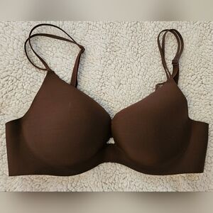 Victoria's Secret ANGELS Secret Embrace Brown T-Shirt Bra with Underwire Support